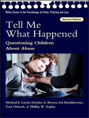 cover image of Tell Me What Happened